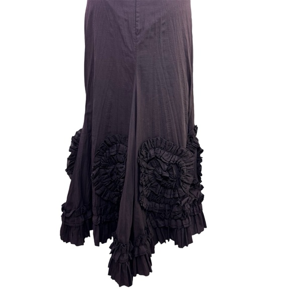 In love Paris by Carling hobo Taffeta Pleated embroidered Floral maxi skirt - Picture 5 of 9
